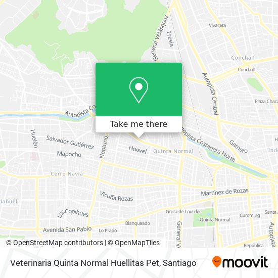 Veterinaria Quinta Normal Huellitas Pet map