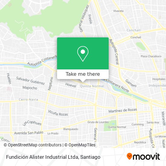 Fundición Alister Industrial Ltda map