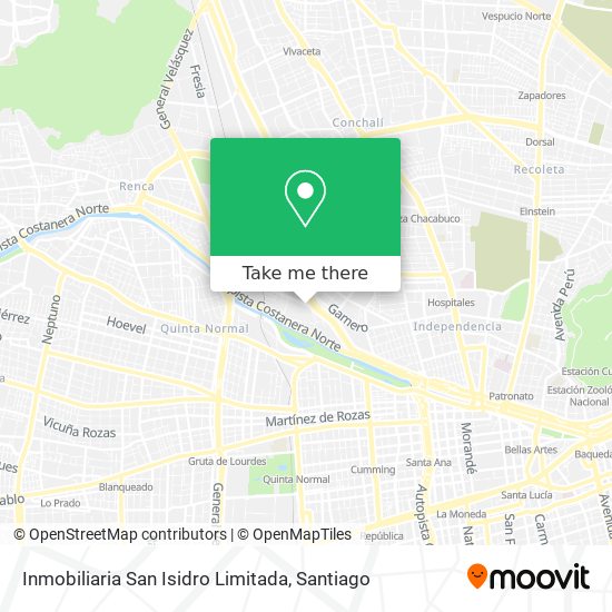 Inmobiliaria San Isidro Limitada map