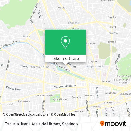 Escuela Juana Atala de Hirmas map