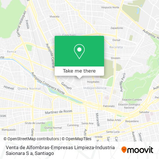 Venta de Alfombras-Empresas Limpieza-Industria Saionara S a map