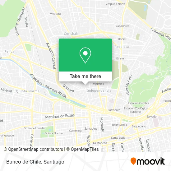 Banco de Chile map