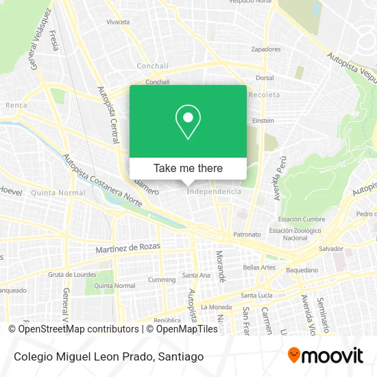 Colegio Miguel Leon Prado map