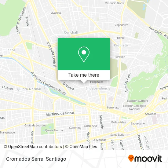 Cromados Serra map