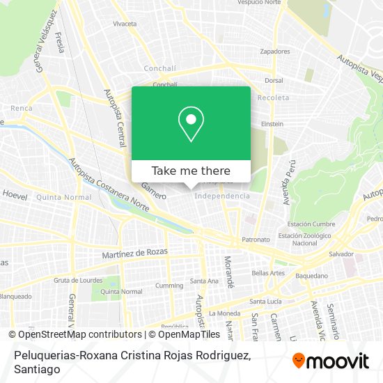 Peluquerias-Roxana Cristina Rojas Rodriguez map