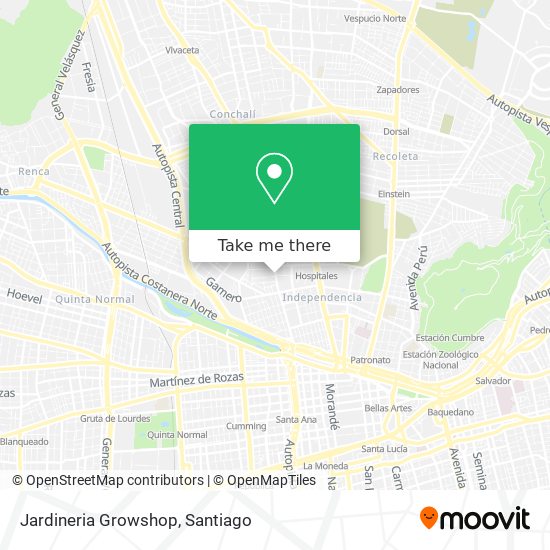 Mapa de Jardineria Growshop