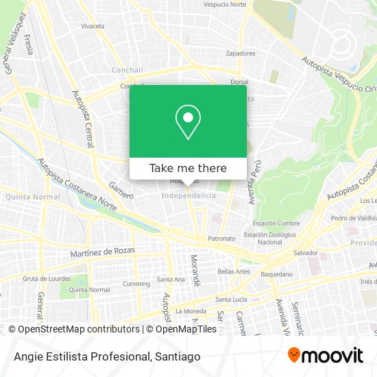 Angie Estilista Profesional map