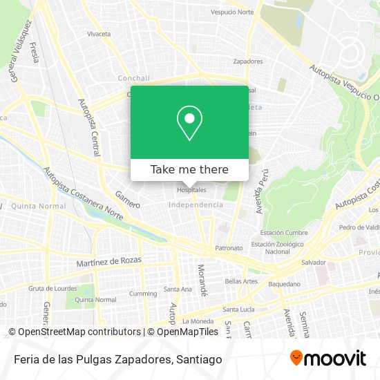 Mapa de Feria de las Pulgas Zapadores