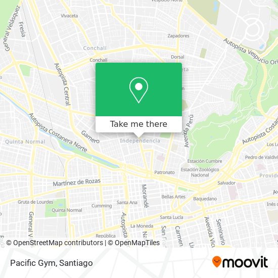 Pacific Gym map