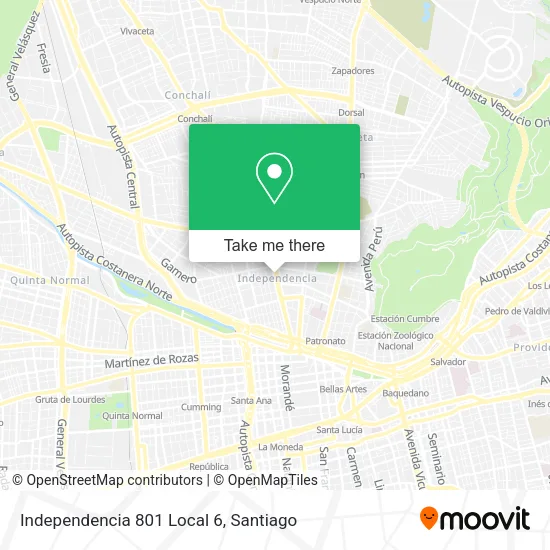 Independencia 801 Local 6 map