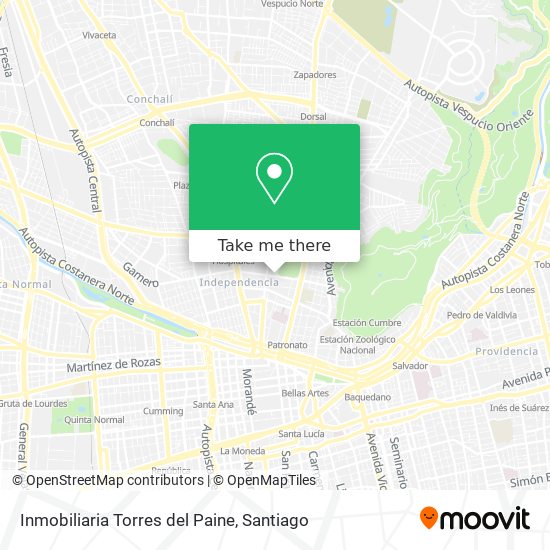 Inmobiliaria Torres del Paine map