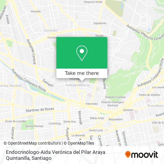 Endocrinólogo-Aída Verónica del Pilar Araya Quintanilla map