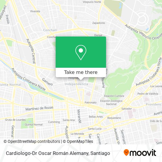 Mapa de Cardiologo-Dr Oscar Román Alemany