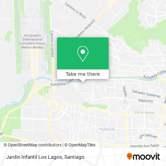 Mapa de Jardín Infantil Los Lagos