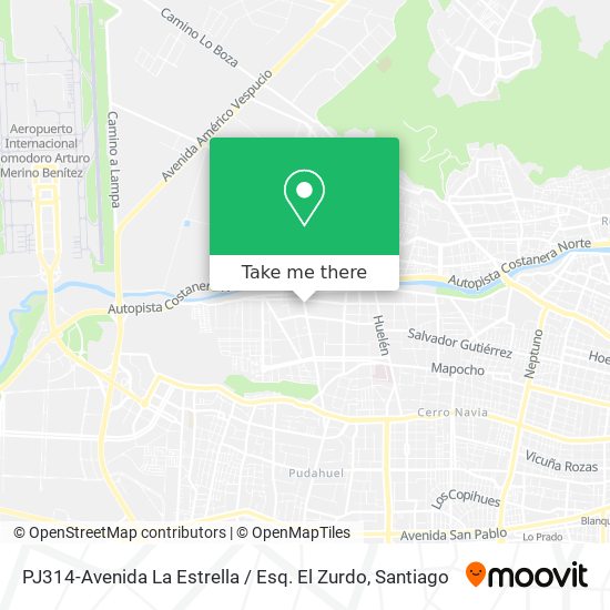 PJ314-Avenida La Estrella / Esq. El Zurdo map