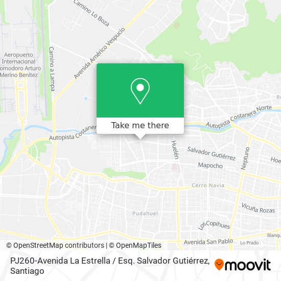 PJ260-Avenida La Estrella / Esq. Salvador Gutiérrez map
