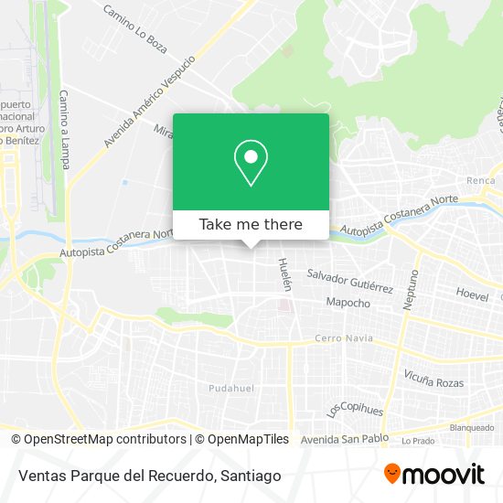 Ventas Parque del Recuerdo map