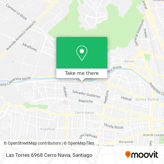 Las Torres 6968 Cerro Navia map