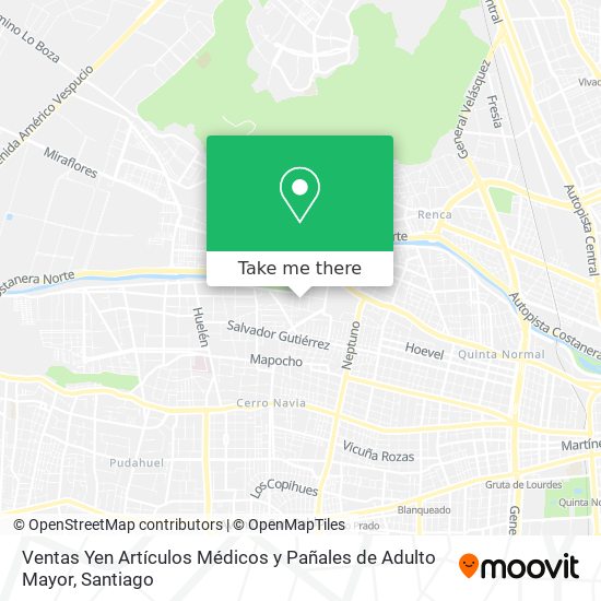 Ventas Yen Artículos Médicos y Pañales de Adulto Mayor map