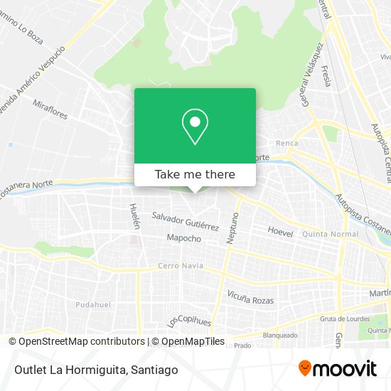 Outlet La Hormiguita map