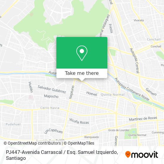 PJ447-Avenida Carrascal / Esq. Samuel Izquierdo map
