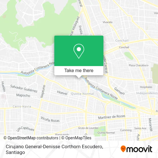 Cirujano General-Denisse Corthorn Escudero map