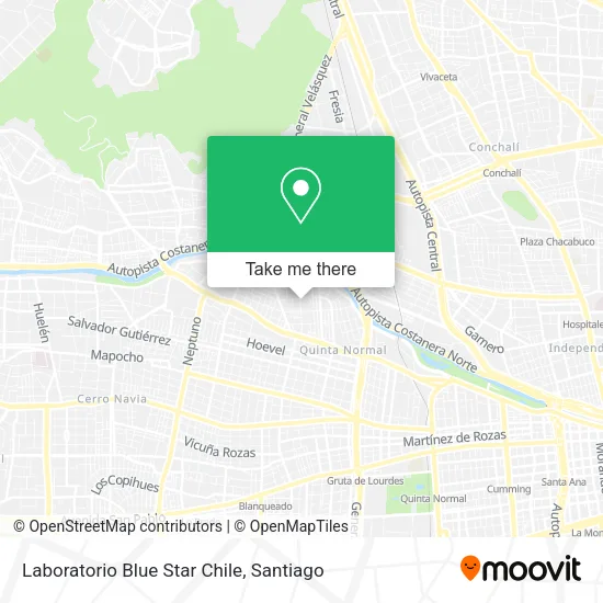 Laboratorio Blue Star Chile map