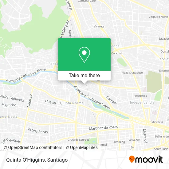 Quinta O'Higgins map