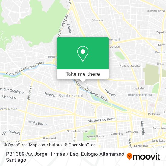 Mapa de PB1389-Av. Jorge Hirmas / Esq. Eulogio Altamirano