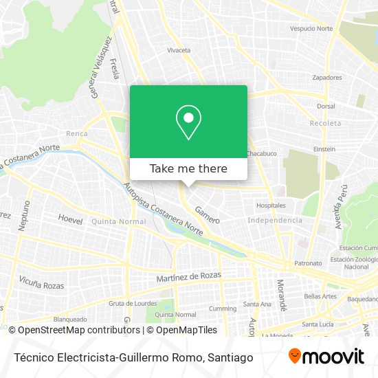 Técnico Electricista-Guillermo Romo map