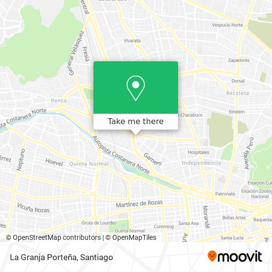 La Granja Porteña map