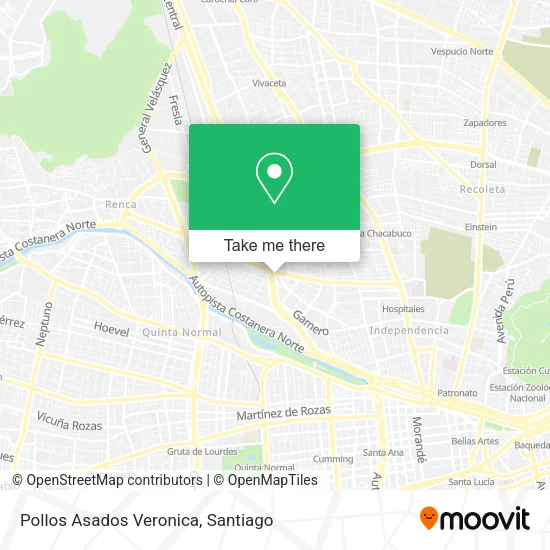 Pollos Asados Veronica map