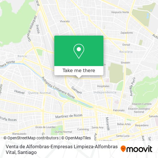 Mapa de Venta de Alfombras-Empresas Limpieza-Alfombras Vital