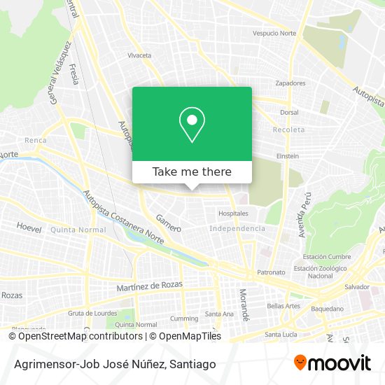 Agrimensor-Job José Núñez map