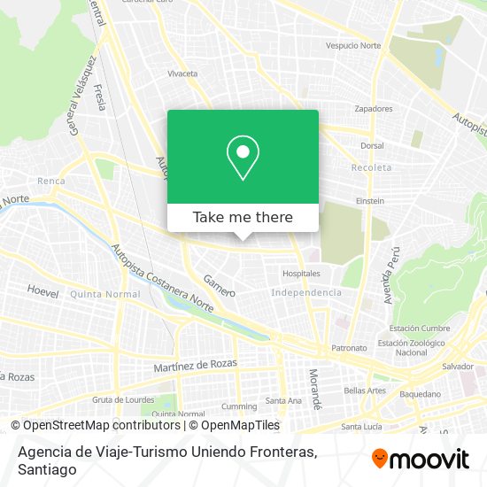 Agencia de Viaje-Turismo Uniendo Fronteras map