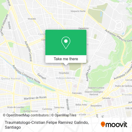 Traumatologo-Cristian Felipe Ramírez Galindo map