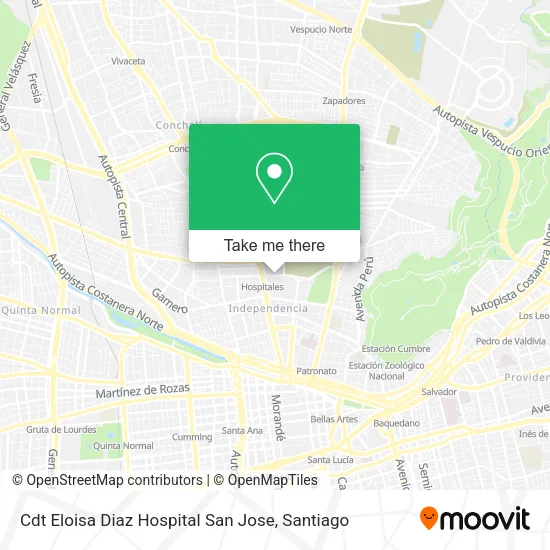Cdt Eloisa Diaz Hospital San Jose map