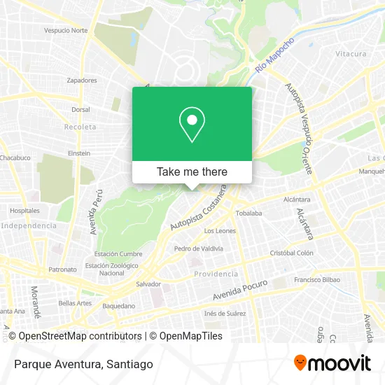 Parque Aventura map