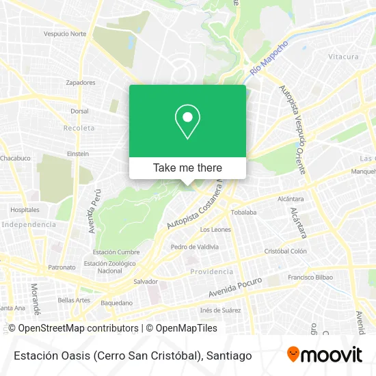 Estación Oasis (Cerro San Cristóbal) map