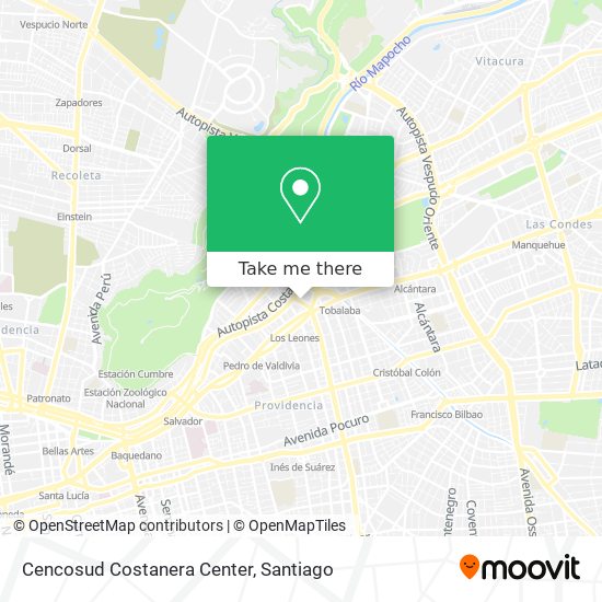 Mapa de Cencosud Costanera Center