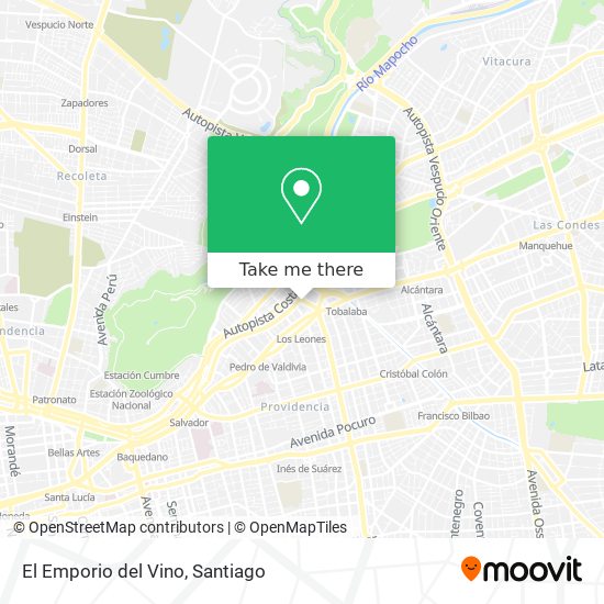 Mapa de El Emporio del Vino