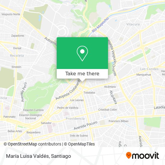 María Luisa Valdés map