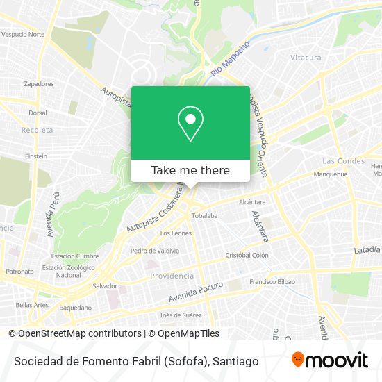 Sociedad de Fomento Fabril (Sofofa) map