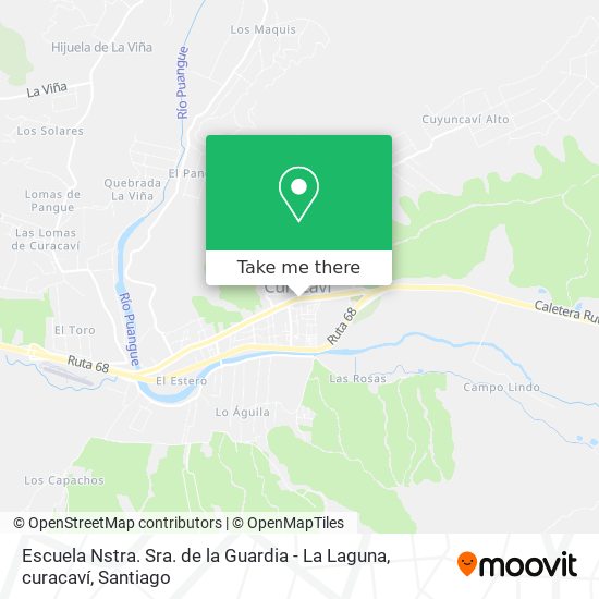 Escuela Nstra. Sra. de la Guardia - La Laguna, curacaví map