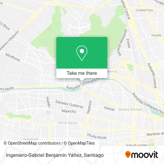 Ingeniero-Gabriel Benjamín Yáñez map