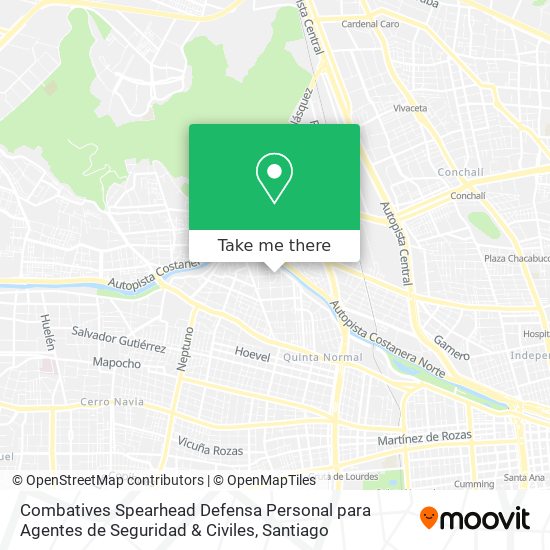 Combatives Spearhead Defensa Personal para Agentes de Seguridad & Civiles map