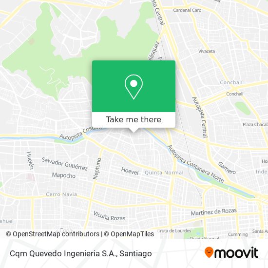 Mapa de Cqm Quevedo Ingenieria S.A.