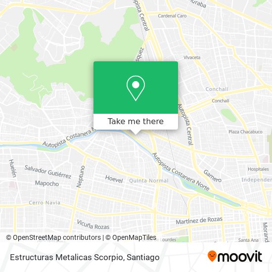 Mapa de Estructuras Metalicas Scorpio