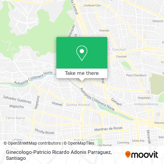 Ginecologo-Patricio Ricardo Adonis Parraguez map
