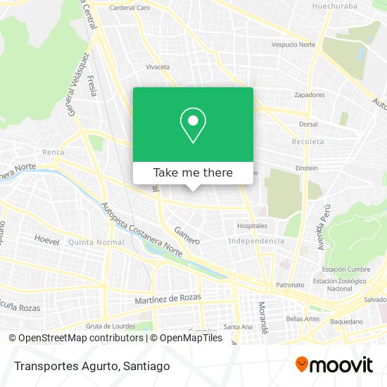 Transportes Agurto map